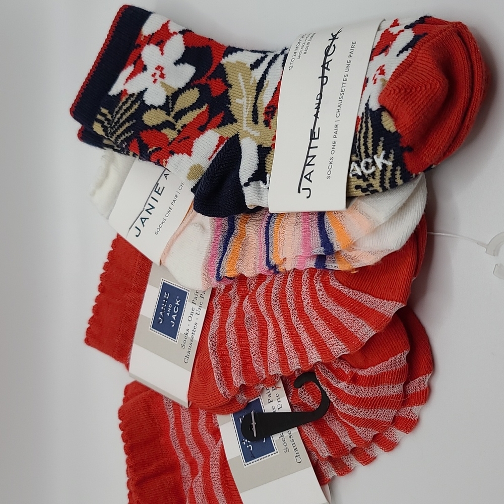 CLEARANCE Janie & Jack 12 - 24 Months Sock Bundle